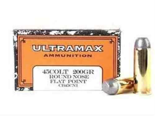 45 Colt 50 Rounds Ammunition Ultramax 200 Grain Lead